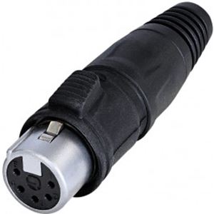 Obrázek z REAN XLR 5P female cable connector, chrome/tin 