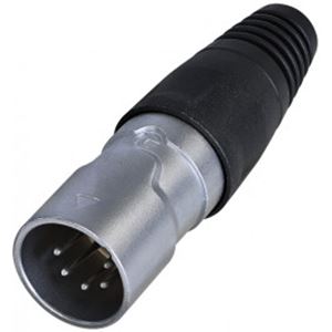 Obrázek z REAN XLR 5P male cable connector, chrome/tin 