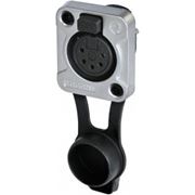 Obrázek REAN 5 pole XLR female receptacle IP65 chrome/tin