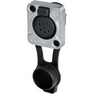 Obrázek z REAN 5 pole XLR female receptacle IP65 chrome/tin 