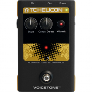 Obrázek z TC Helicon VoiceTone T1 adaptive dinamic and tone vocal/guitar pedal 
