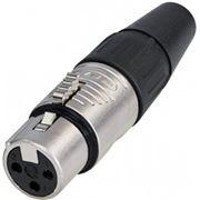 Obrázek REAN 3P XLR cable connector female chrome/silver contacts