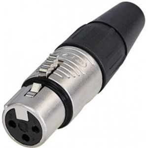 Obrázek z REAN 3P XLR cable connector female chrome/silver contacts 