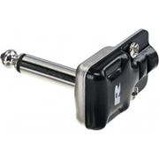 Obrázek REAN stereo 6,3mm JACK, pan head right-angle black housing, tin plated contacts