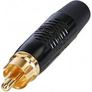 Obrázek REAN RCA cable connector black/black boot