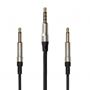 Obrázek z MEZE AUDIO kabel mono 3.5mm-3.5mm s mikrofonem, 1.5m, B/S 