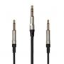 Obrázek z MEZE AUDIO kabel mono 3.5mm-3.5mm s mikrofonem, 1.5m, B/S 